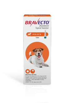 Bravecto Topical Solution for Dogs 9.9 - 22 lbs (1 Dose)