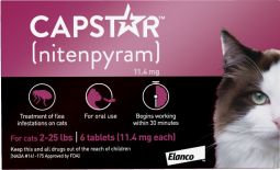 Capstar for Cats 2-25 lbs 6 Tablets