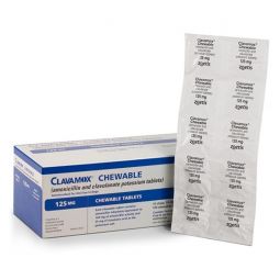 Clavamox Chewable 125mg PER CHEWABLE