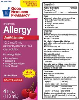 Diphenhydramine 12.5mg/5mL Liquid 4oz