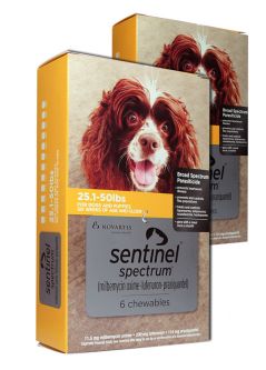 Sentinel Spectrum For Dogs 25.1-50 lbs 12 Month