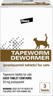 Tapeworm Dewormer for Cats 3 Tablets